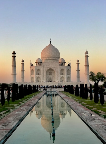 Taj Mahal at sunset